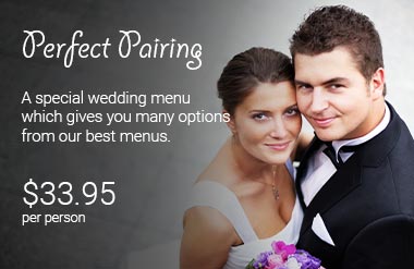 The Perfect Pairing Wedding Catering Package by PC Events
